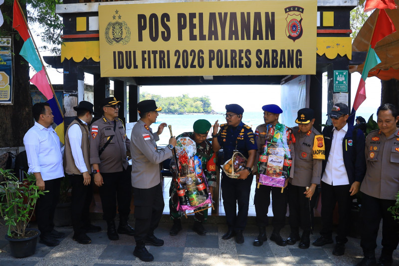 Pos Terpadu Operasi Ketupat Seulawah 2026 dan Objek Wisata di Sabang Ditinjau Kapolda Aceh