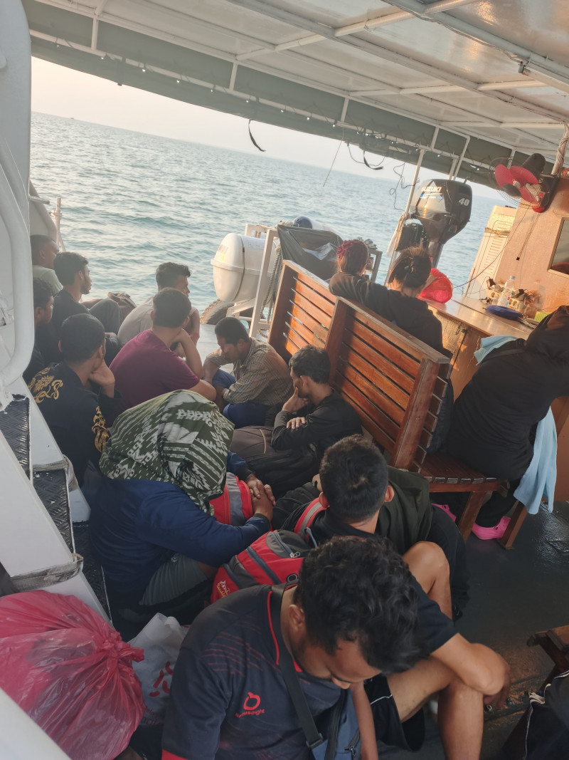 Polairud Gagalkan Penyelundupan 29 PMI Ilegal di Perairan Tanjung Balai