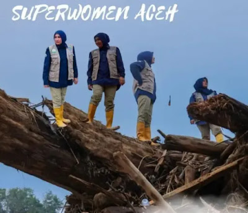 Sosok Humanis Kak Ana, Tebar Senyum dan Harapan di Tengah Duka Banjir Aceh