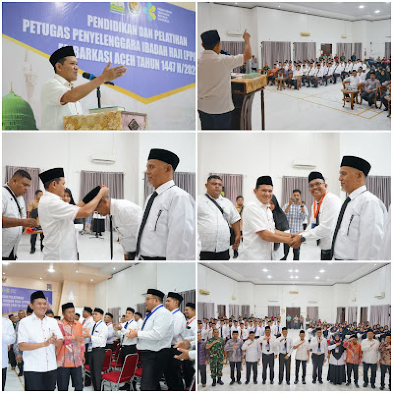 Wagub Aceh Resmi Buka Diklat PPIH Kloter Embarkasi Aceh Tahun 1447 H/2026 M