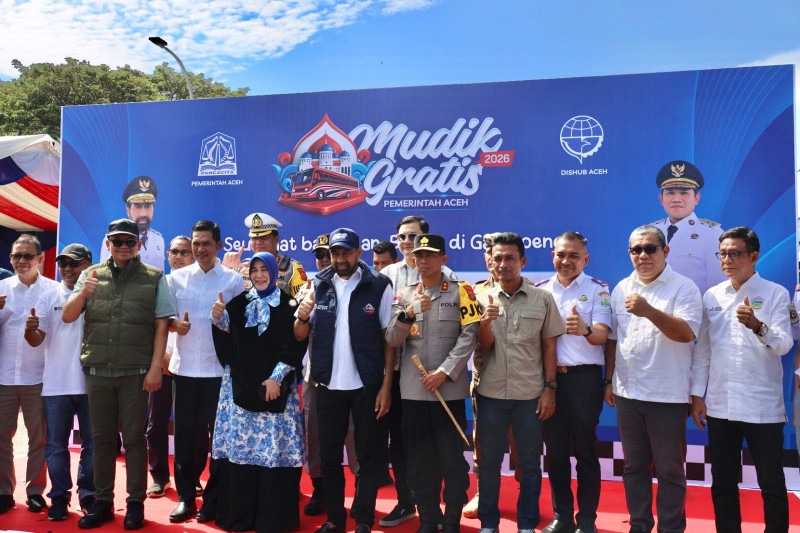 Forkopimda Aceh Lepas Program Mudik Gratis Pemerintah Aceh 2026 di Terminal Batoh, Fasilitasi Ribuan Pemudik