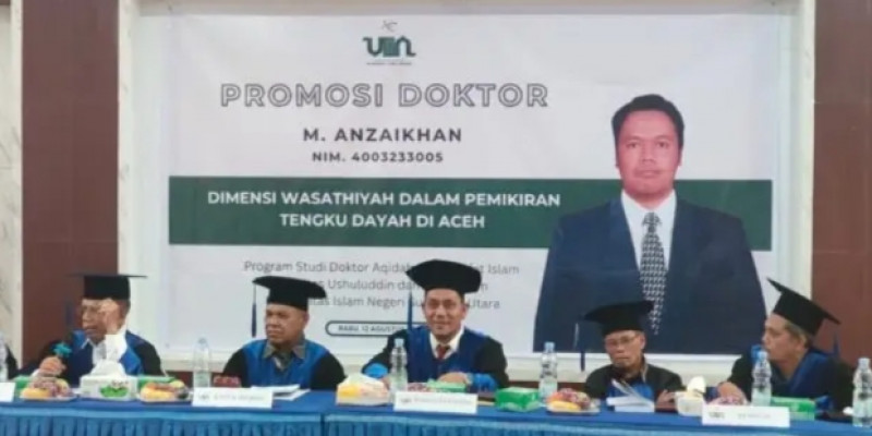 Mawardi Dosen UIN Ar-Raniry, Diundang Jadi Penguji Eksternal Doktor UINSU, Disertasi Ungkap Cara Ulama Dayah Memaknai Wasathiyah