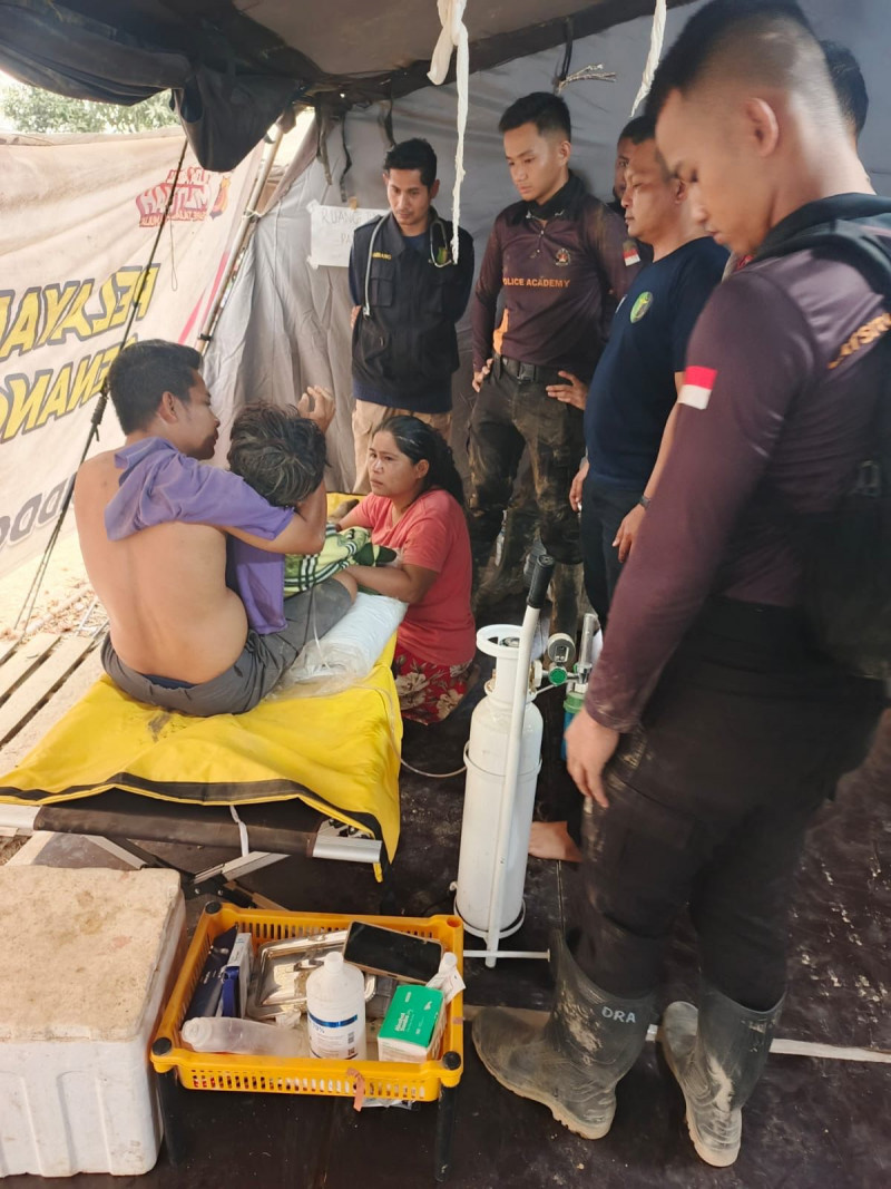 Haikal Hanyut di Sungai Kuala Simpang, Diselamatkan Taruna Akpol Peserta Latsitardanus