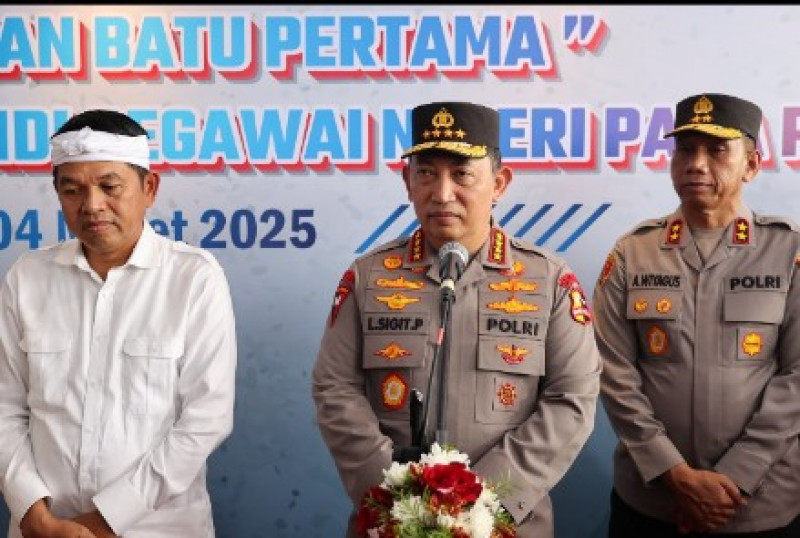 Dukung Program Pemerintah, Kapolri Canangkan 100.000 Rumah Subsidi bagi Personel Polri