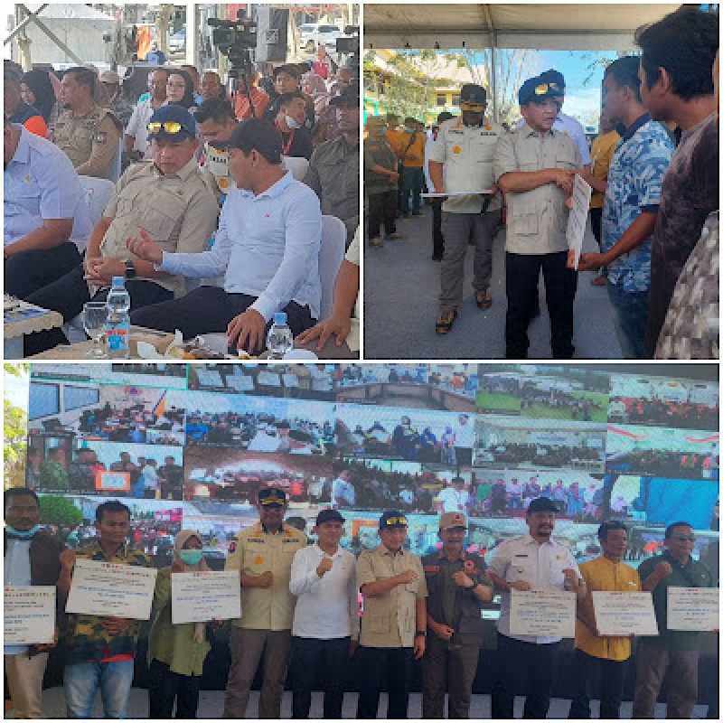 Wagub Aceh Dampingi Mendagri Salurkan Bantuan Perbaikan Rumah Pascabencana di Aceh Tamiang