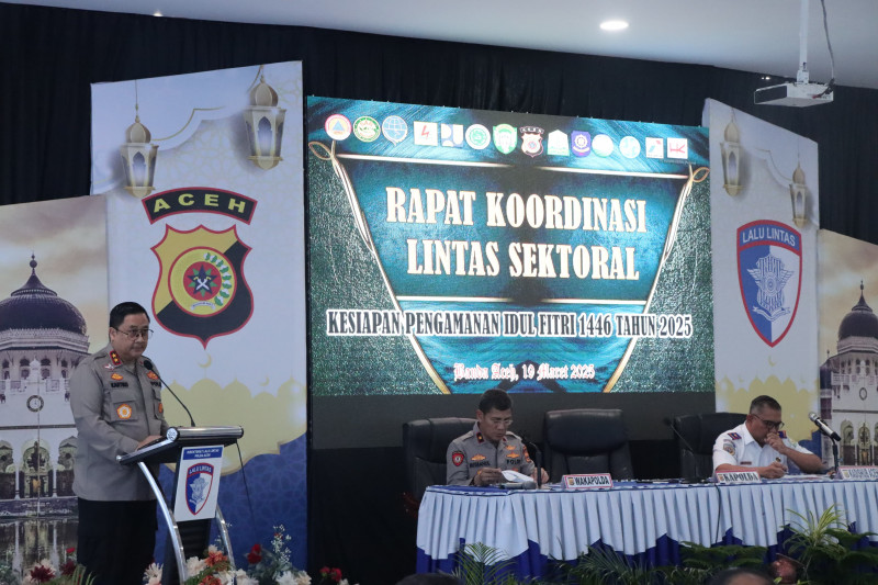 Polda Aceh Gelar Rakor Lintas Sektoral Operasi Ketupat Seulawah 2025
