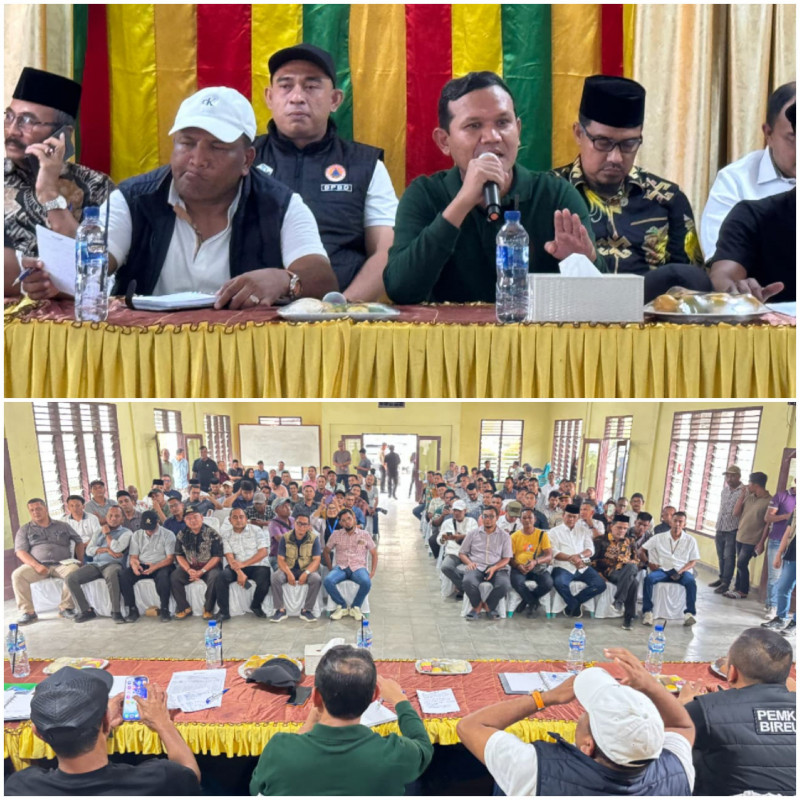 Wagub Aceh Turun Langsung, Polemik Huntara Bireuen Dipastikan Tuntas