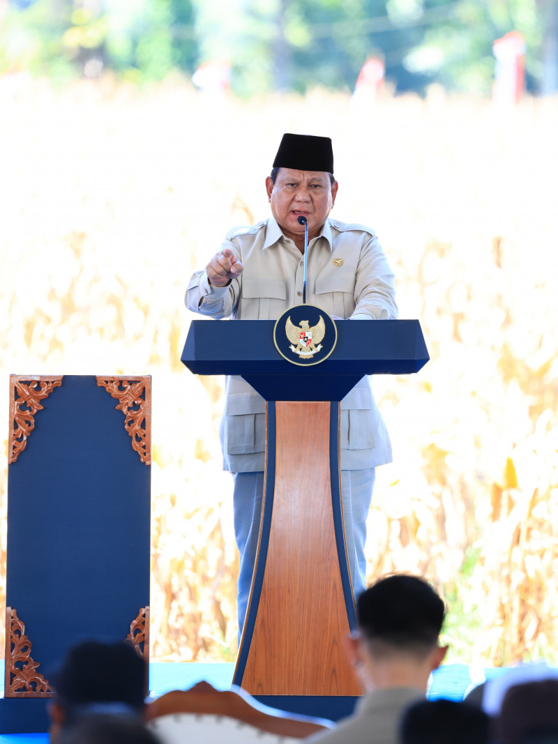 Presiden Apresiasi Peran Polri dan Koperasi dalam Panen Raya Jagung di Bengkayang
