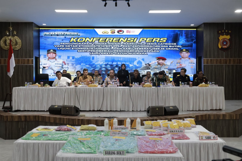 Gubernur dan DPRA Apresiasi Keberhasilan Polda Aceh Ungkap Kasus Narkotika Skala Besar