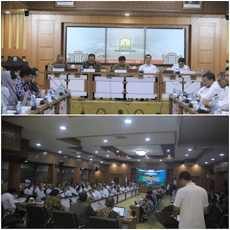 Sekda Aceh Hadiri Forum Konsultasi Publik Rencana Induk PRRP Provinsi Aceh