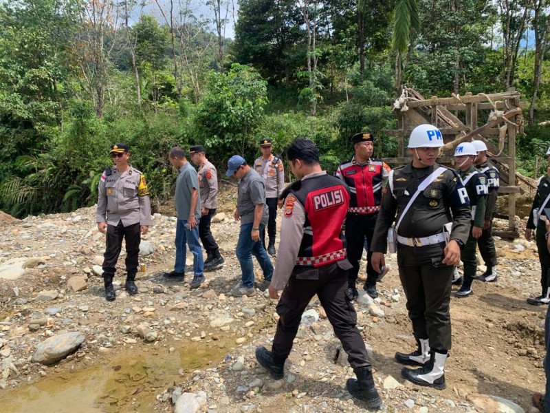 Polres Nagan Raya Tertibkan Tambang Emas Ilegal di Kecamatan Beutong
