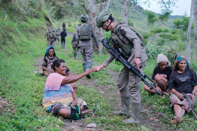Patroli Satgas Damai Cartenz di Ilaga Berjalan Aman, Jalur Rawan Dipantau Intensif
