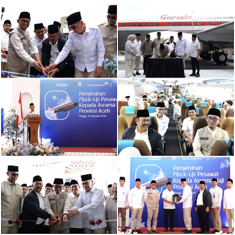 Wagub Aceh Hadiri Peresmian Pesawat Simulasi Manasik Haji di Asrama Haji Aceh