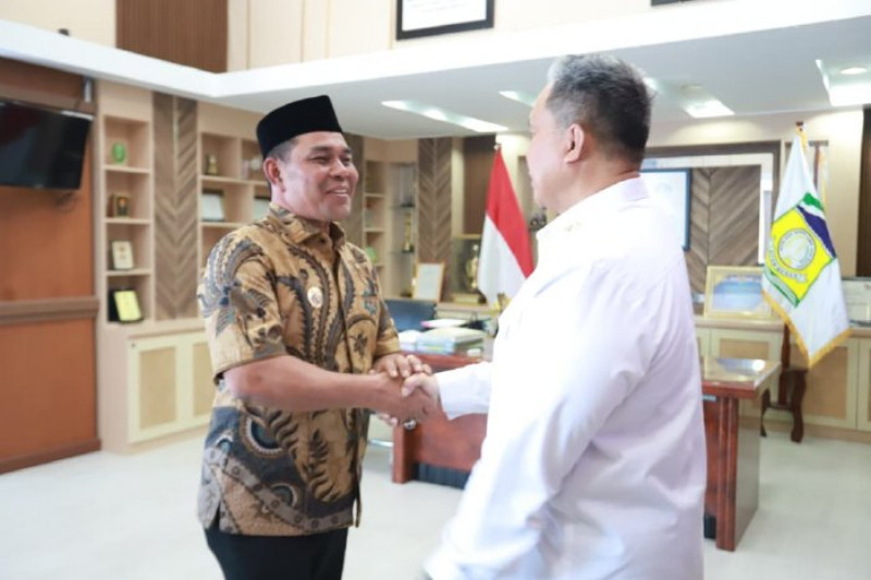 Bupati Aceh Besar Terima Kunjungan Pejabat Kemendagri terkait Pemantauan Siskamling