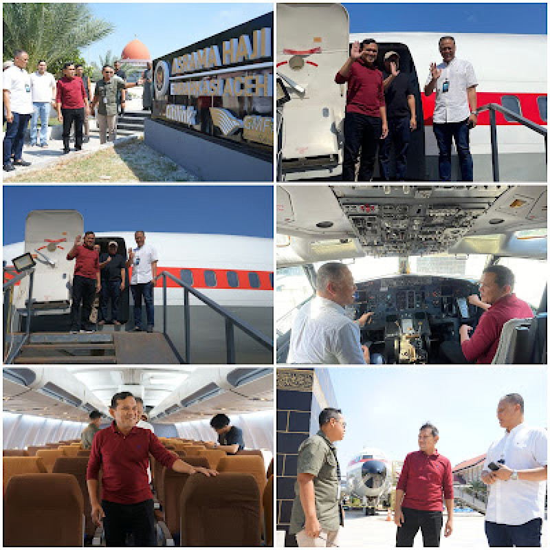 Pembangunan Wahana Manasik Pesawat Boeing 737 Pertama di Indonesia