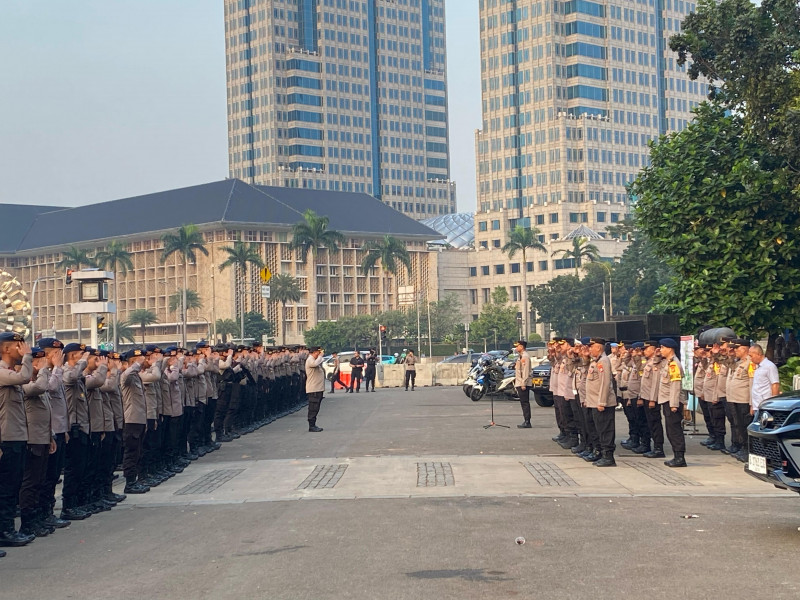 1.632 Polisi dikerahkan Amankan Aksi Ojol di Silang Selatan Monas