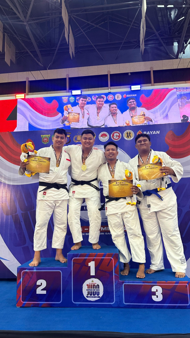 Bripda M. Dimas Pratama Personel SPN Polda Aceh Raih Medali Emas pada Kejuaraan Judo Kapolri Cup 2026