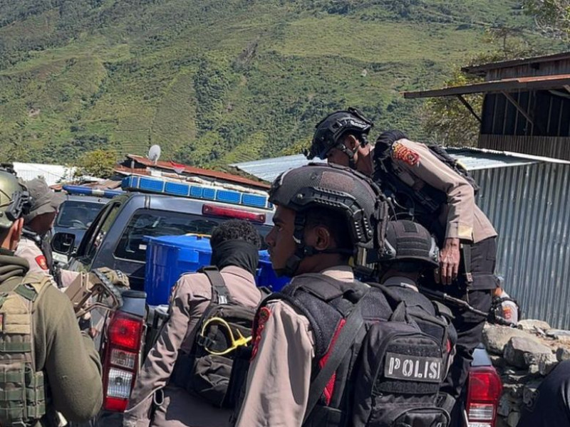 Satgas Ops Damai Cartenz Evakuasi Jenazah Korban Penembakan di Puncak Jaya Berjalan Lancar