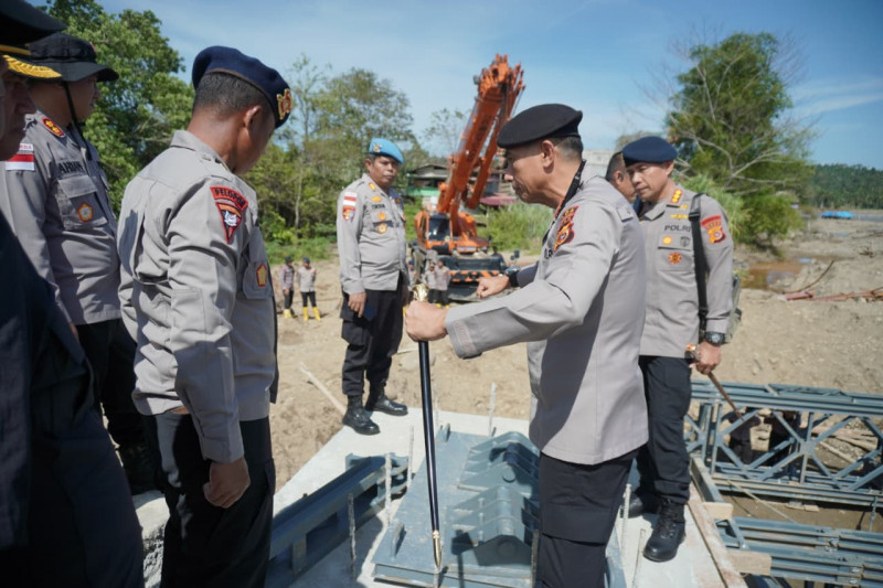 Kapolda Aceh: Pembangunan Jembatan Bailey di Sawang Dapat Diselesaikan Tepat Waktu