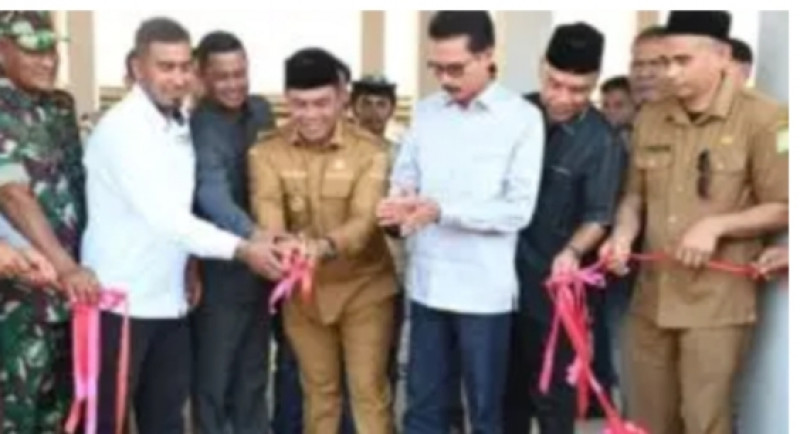 Bupati Syech Muharram Resmikan dan Fungsikan Kembali Pasar Hewan Sibreh